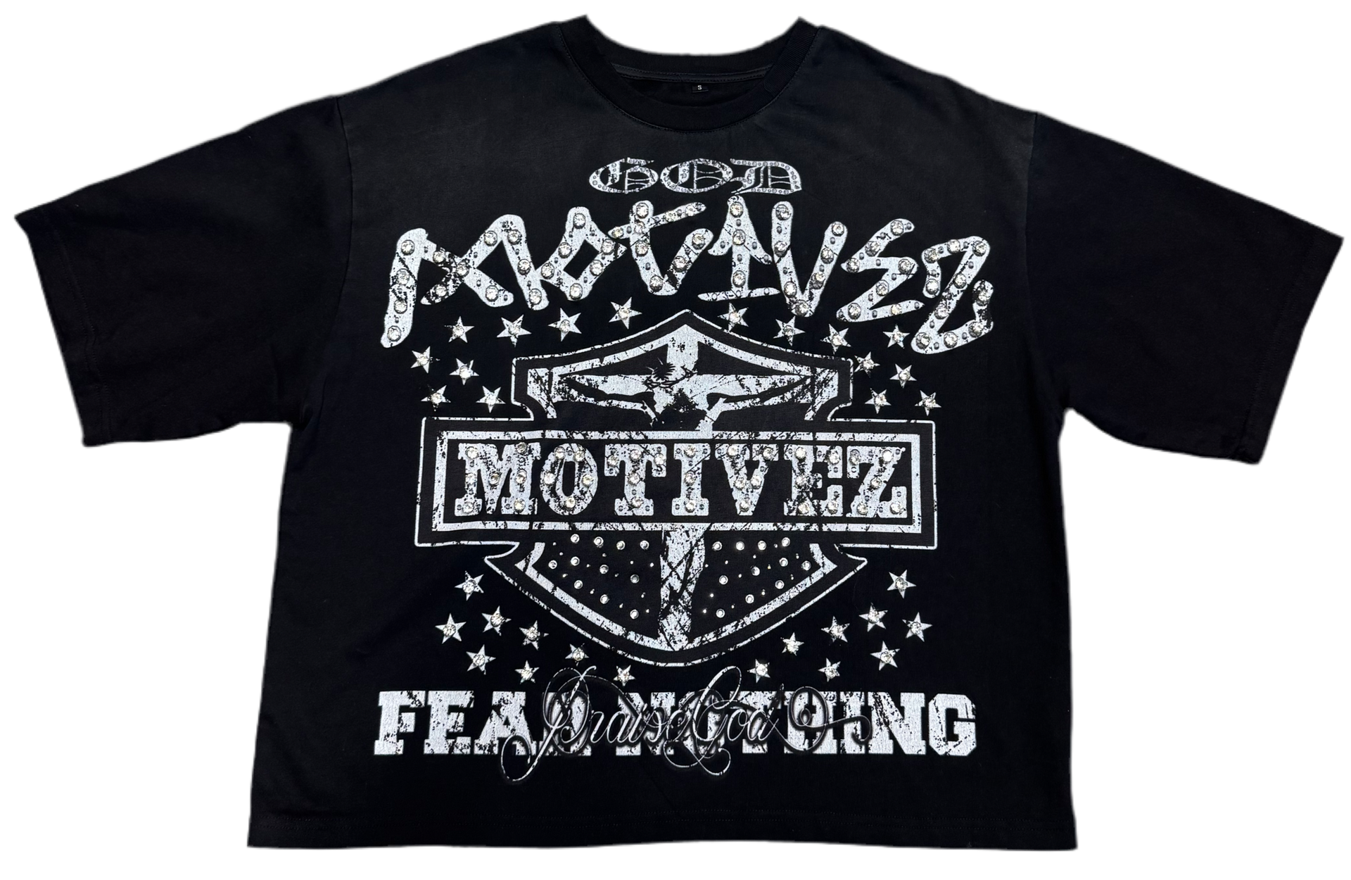 Gemstone Harley Tee Black