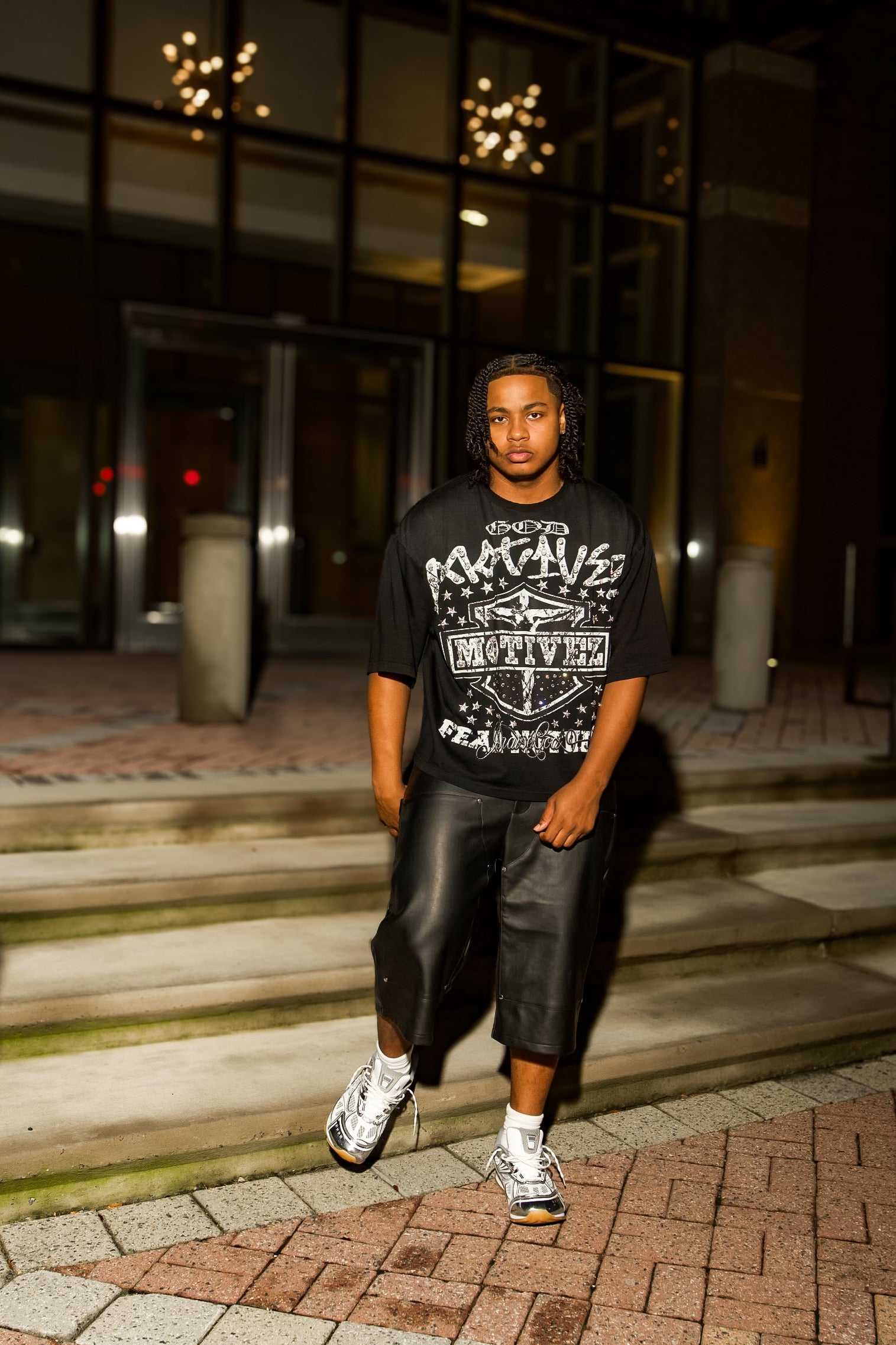 Gemstone Harley Tee Black