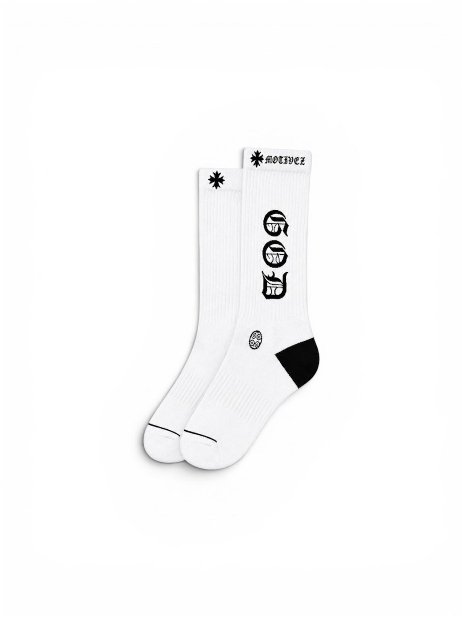 White "chrome" G*M Socks